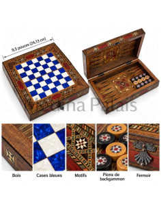 Handmade Turkish Inlaid Walnut Chess & Backgammon Box... 2