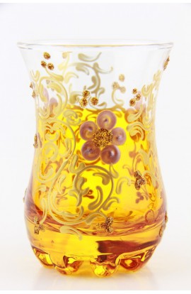 Tea glass pattern 1 green