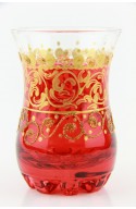 Tea glass pattern 1 yellow