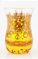 Tea glass pattern 2 red