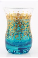 Verre à thé tunisien motif 2 rouge