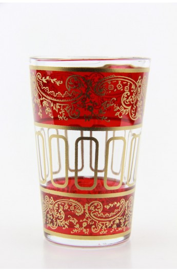 Tea glass pattern 9 pink