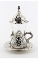 Bronze Turkish tea glass