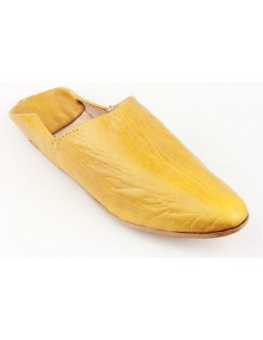 Babouche pointed plain brown