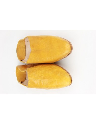 Babouche pointed plain brown