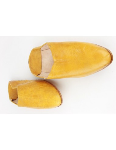 Babouche pointed plain brown