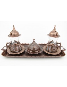 Gold Turkish tea red