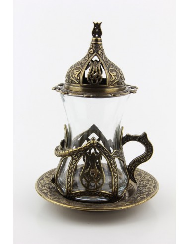 Turkish tea service double red