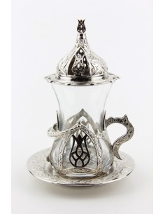 Turkish tea service double bronze 2