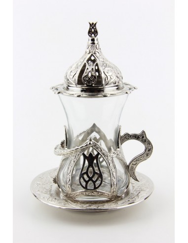 Turkish tea service double bronze