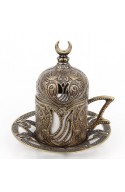 Bronze Turkish tea glass