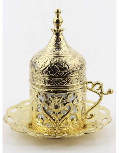 Bronze Turkish tea and coffee glass