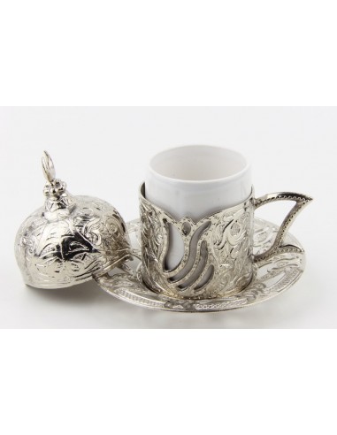 Bronze Turkish tea and coffee glass double