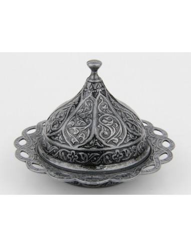 Verre à thé et café turque double argent