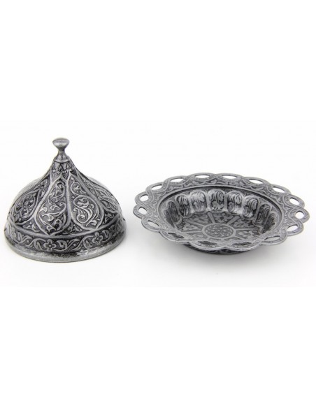 Silver Turkish tea and coffee glass double