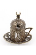Family Turkish tea and coffee service red
