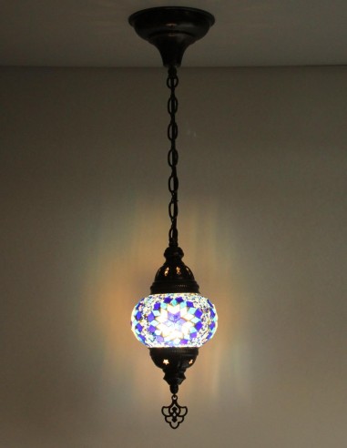 Hanging lamp blue B2