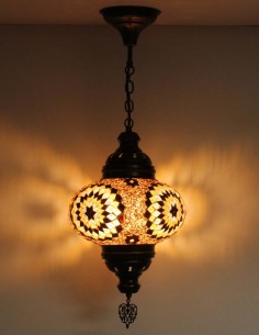 Hanging lamp brown B4