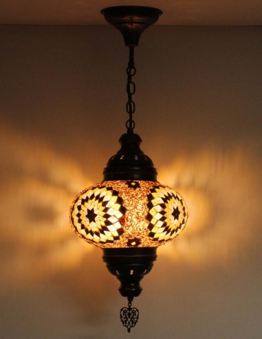 Hanging lamp brown B4