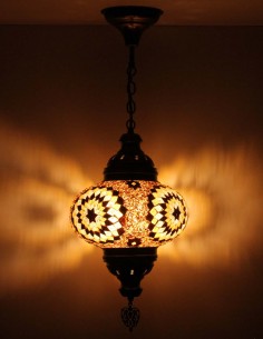 Hanging lamp brown B4 2