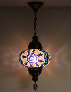 Hanging lamp blue B4