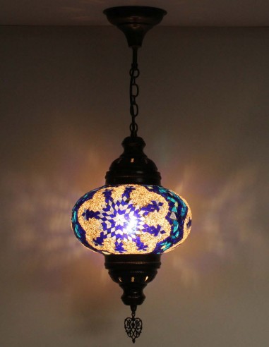 Lampe suspendue bleue B4