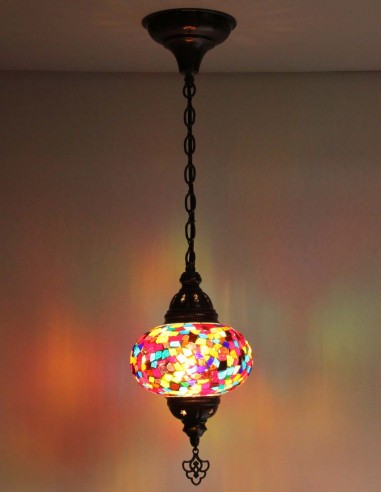 Suspension turque en mosaïque à confettis...