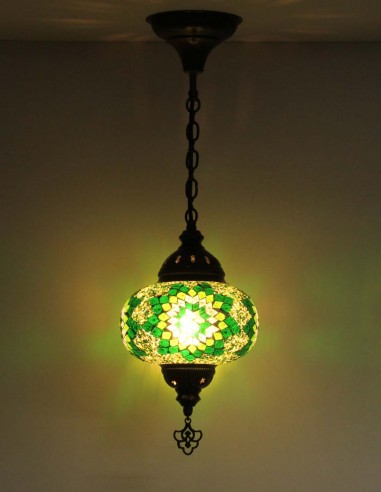 Hanging lamp green B3,5