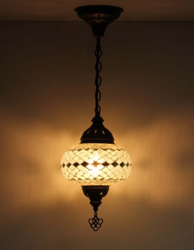 Hanging lamp white B3,5