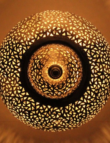 Moroccan Silver Copper Chandelier Diamond GT,...