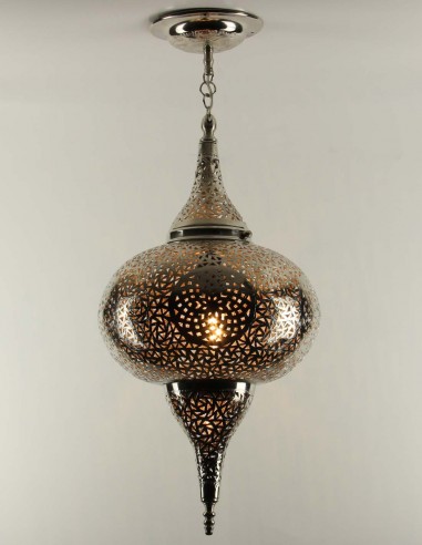 Moroccan Silver Copper Chandelier Diamond GT,...