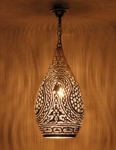 Silver openwork Moroccan chandelier Damaa BS