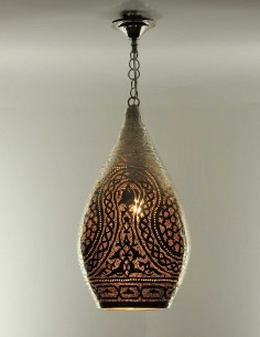Silver openwork Moroccan chandelier Damaa BS 2