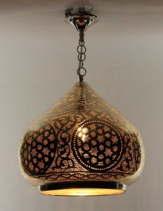 Lustre marocain ajourée argenté Ottoman GT 2