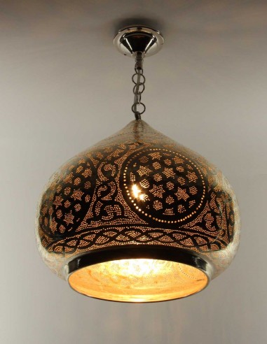 Moroccan Silver Copper Ottoman Chandelier GT,...
