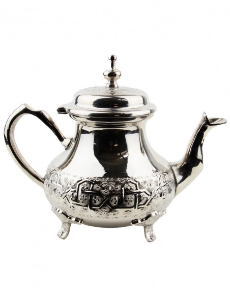 Théière marocaine Royale 1 L – Cuivre nickelé