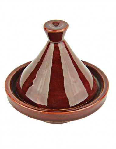 Moroccan mini tagine, burgundy, 3.25 in