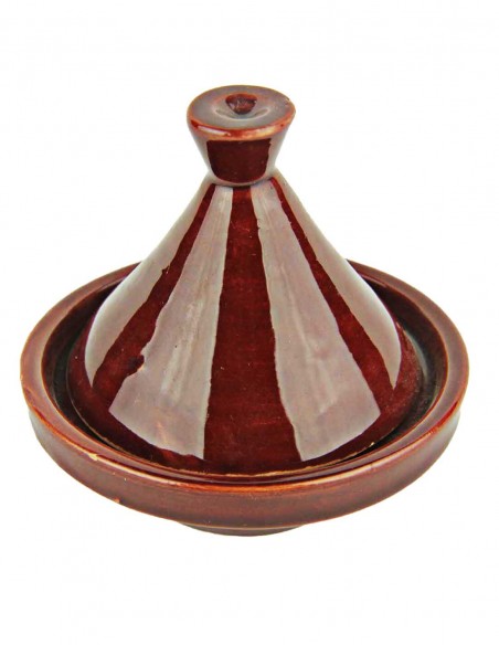 Moroccan mini tagine, burgundy, 3.25 in