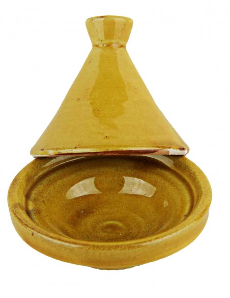 Moroccan mini tagine, mustard, 3.25 in