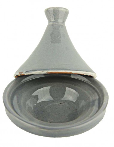 Mini tajine marocain gris, 3,25 po