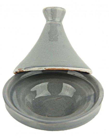 Mini tajine marocain gris, 3,25 po