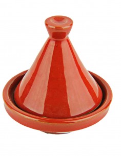 Mini tajine marocain rouge, 3,25 po