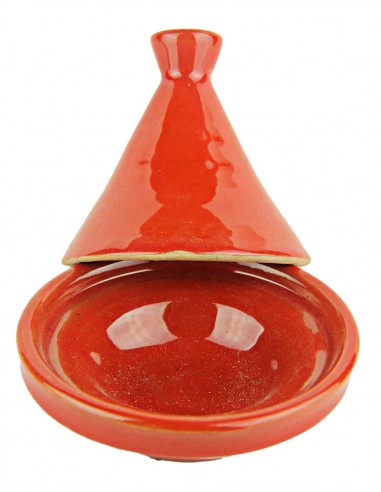 Moroccan mini tagine, red, 3.25 in