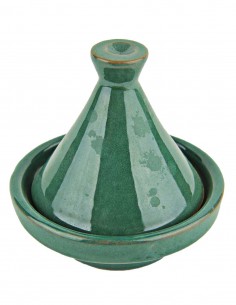 Mini tajine marocain vert, 3,25 po