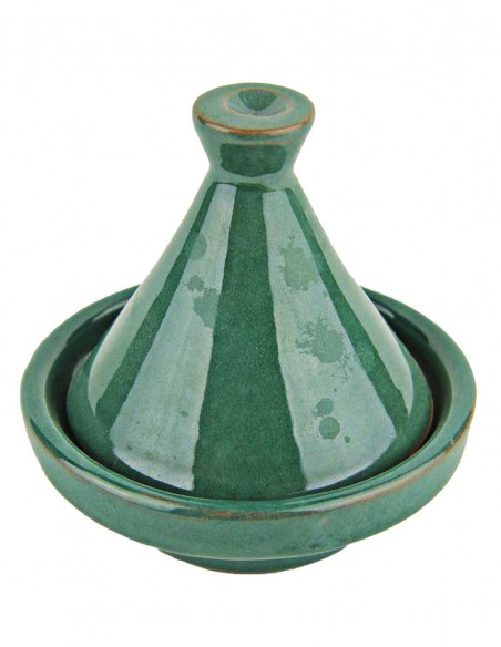 Mini tajine marocain vert, 3,25 po