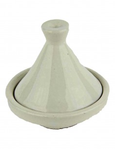 Moroccan mini tagine, white, 3.25 in