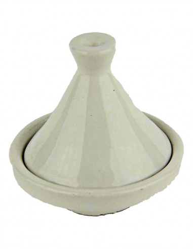 Moroccan mini tagine, white, 3.25 in