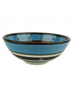 Turkish sky blue and red tulip bowl, 4.75 in 2