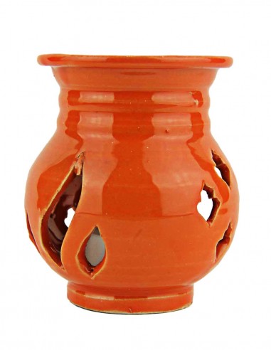 Diffuseur de parfum en céramique orange, forme...