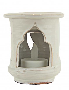 Diffuseur de parfum en céramique blanc, forme haute